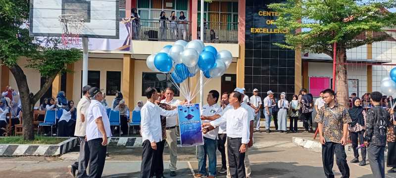 Pelepasan Siswa Kelas 12 SMKN 1 Palasah