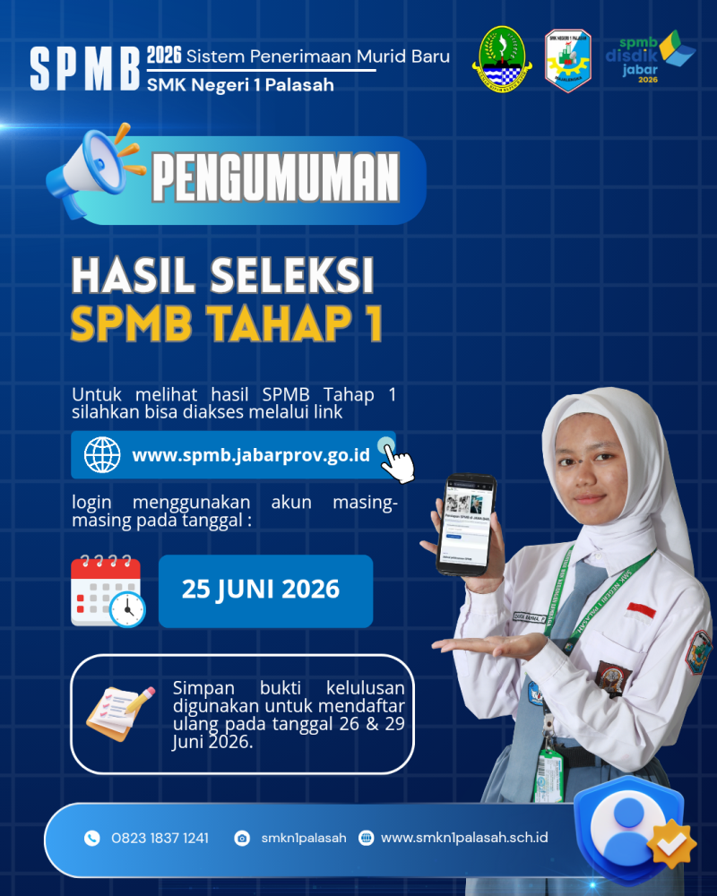 Pengumuman Hasil Seleksi SPMB Tahap 1