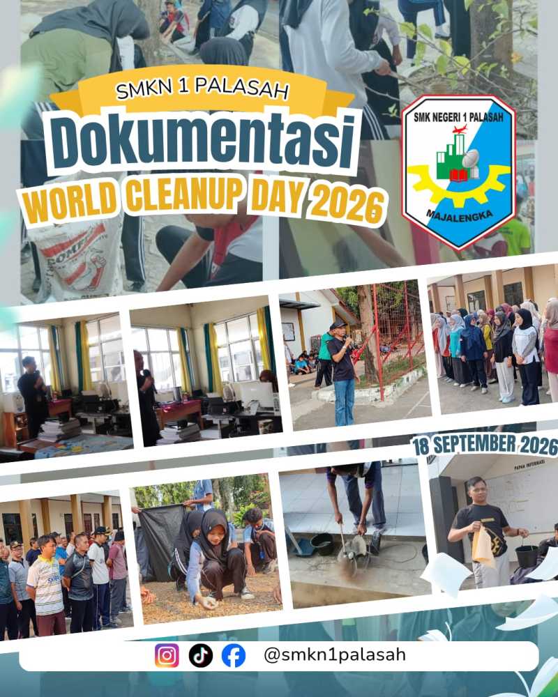 kegiatan world cleanup day 2026 smkn 1 palasah